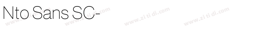 Nto Sans SC字体转换